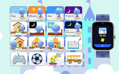 NOORWATCH - Montre Musulmane pour Enfants avec Prière & Coran